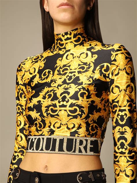 versace jeans womens shirt black|versace jeans couture official site.